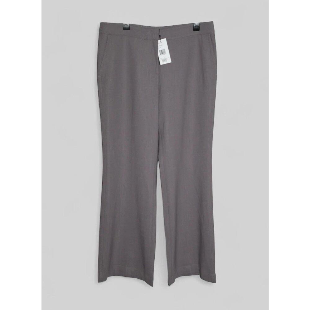 NWT Lafayette148 Trouser Wide Leg Pants Wool Blend Soapstone Size 14 H10126 - Picture 11 of 11